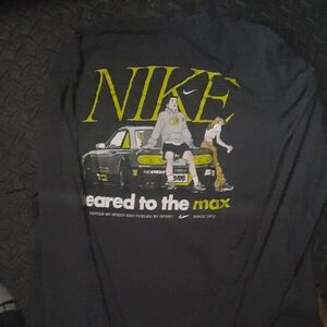 Nike Black Long Sleeve with Yellow Graphic